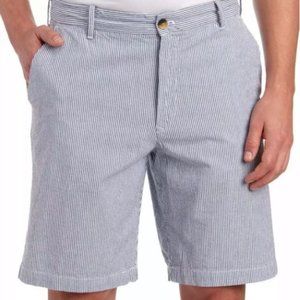 NWT IZOD Men's Classic-Fit Seersucker Flat-Front Shorts